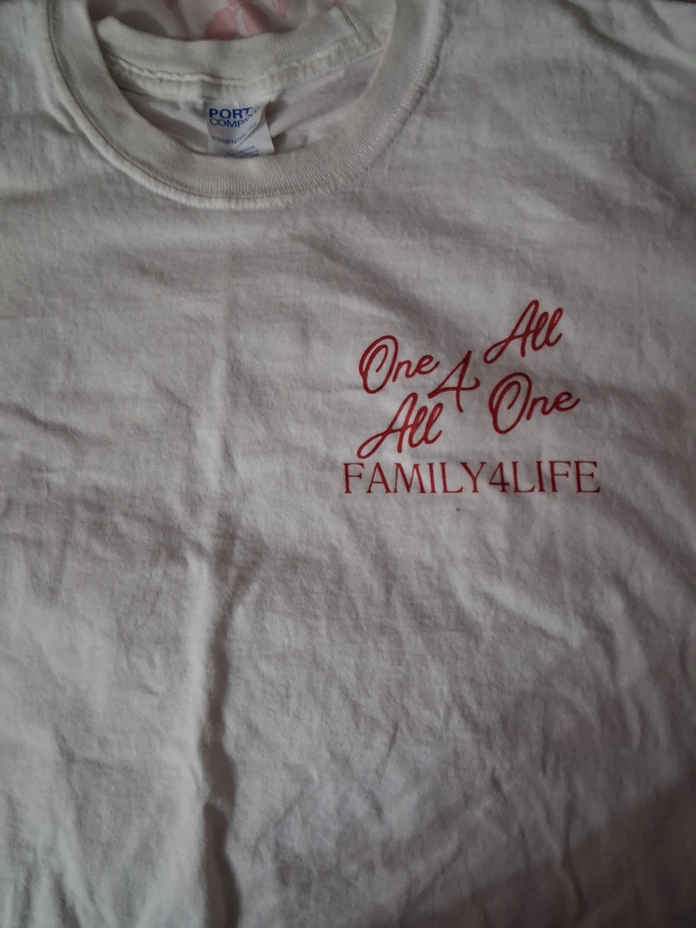 Family4Life "One 4 All All 4 One" White Kids T‑Shirt